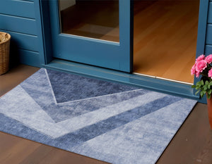 Homeroots 3' Brown And Beige Geometric Washable Indoor Outdoor Area Rug For Stylish Living Spaces & Patios 3' X 5' Polyester 580988