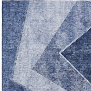 Homeroots 3' Brown And Beige Geometric Washable Indoor Outdoor Area Rug For Stylish Living Spaces & Patios 3' X 5' Polyester 580988