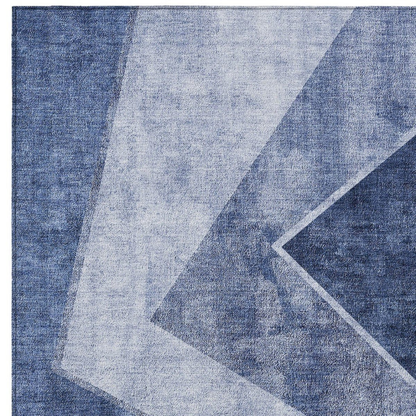 Homeroots 3' Brown And Beige Geometric Washable Indoor Outdoor Area Rug For Stylish Living Spaces & Patios 8' X 10' Polyester 580991