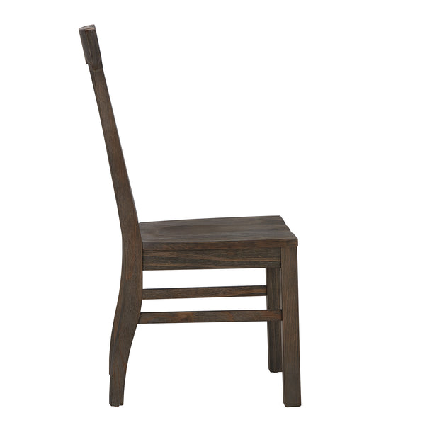 Pia Fiddle Back Wood Dining Chairs Set of Two for Farmhouse Interiors