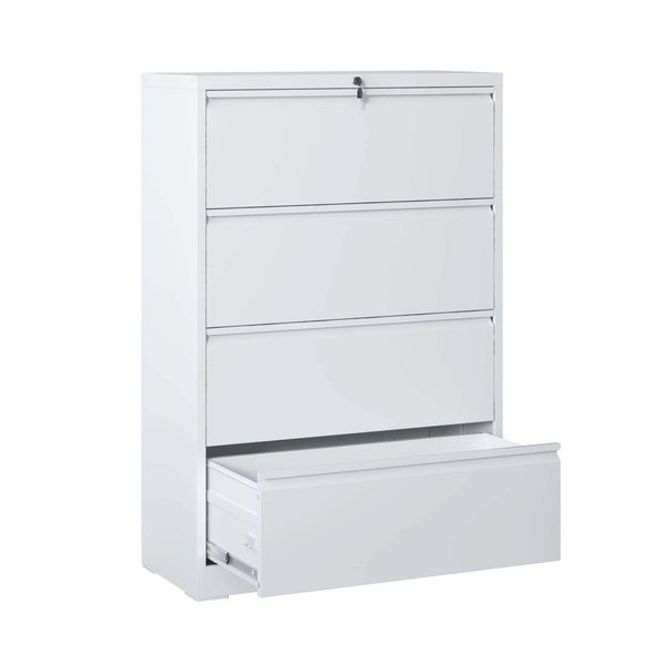 English Elm Lateral Steel Filing Cabinet Two Drawer Locking Anti-tip Home Office Storage W2735P428821