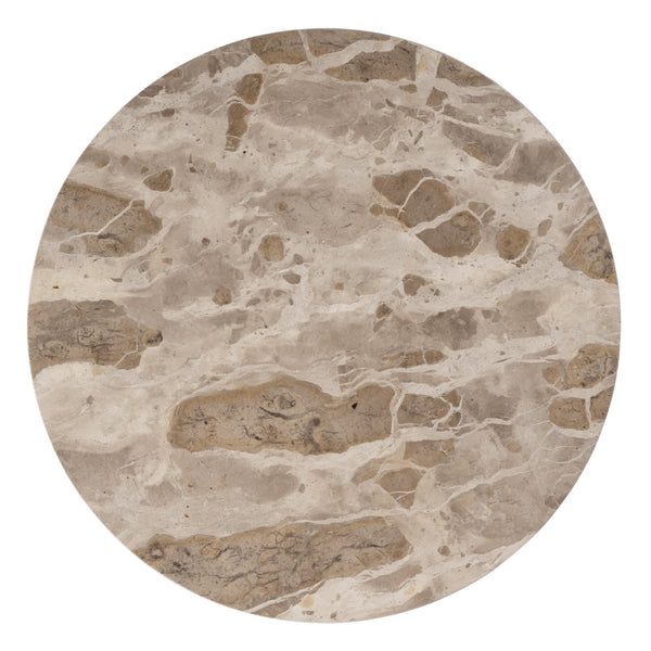 Butler Specialty Zion Marble And Iron Side Table - Luxurious Tiger Marble Top With Elegant Gold Base For Any Space Beige,Gold,White Marble,Iron,Mdf 5810025-butler