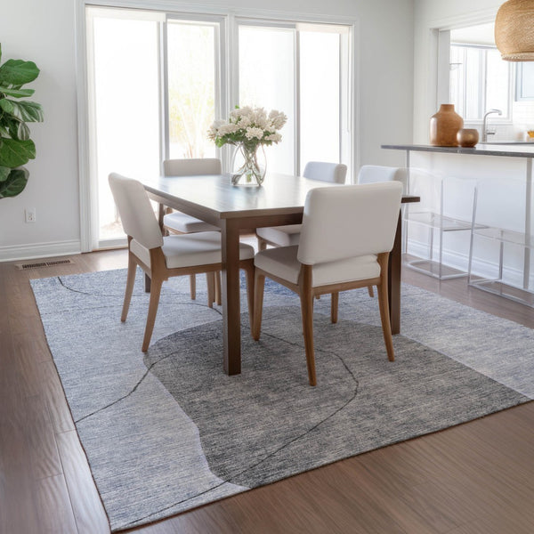 Homeroots 3' Beige Brown Taupe Abstract Washable Area Rug For Indoor Outdoor Spaces – Stylish & Durable Decor 3' X 5' Polyester 581018