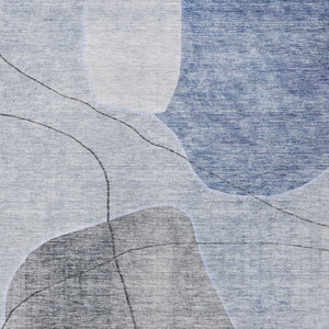 Homeroots 3' Beige Brown Taupe Abstract Washable Area Rug For Indoor Outdoor Spaces – Stylish & Durable Decor 8' X 10' Polyester 581021