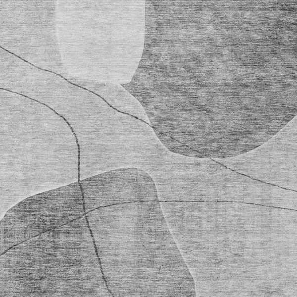 Homeroots 3' Beige Brown Taupe Abstract Washable Area Rug For Indoor Outdoor Spaces – Stylish & Durable Decor 5' X 8' Polyester 581025