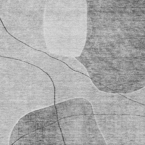 Homeroots 3' Beige Brown Taupe Abstract Washable Area Rug For Indoor Outdoor Spaces – Stylish & Durable Decor 9' X 12' Polyester 581028