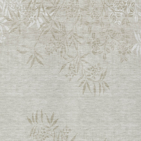 Homeroots 3' Beige Floral Area Rug - Stylish Washable Design For Indoor & Outdoor Spaces, Stain Resistant 10' X 14' Polyester 581076