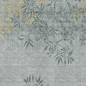 Homeroots 3' Beige Floral Area Rug - Stylish Washable Design For Indoor & Outdoor Spaces, Stain Resistant 3' X 5' Polyester 581077