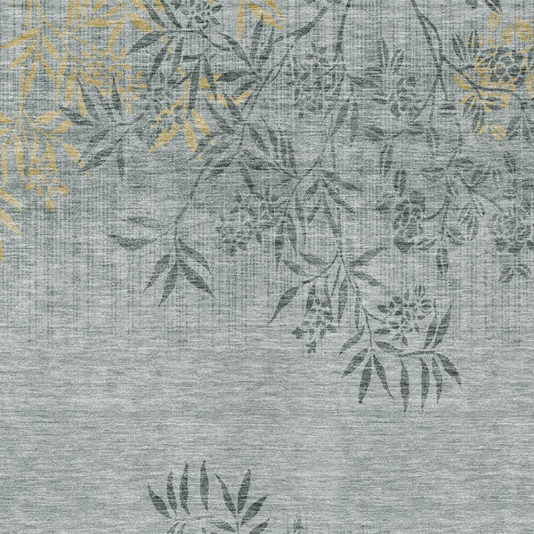 Homeroots 3' Beige Floral Area Rug - Stylish Washable Design For Indoor & Outdoor Spaces, Stain Resistant 3' X 5' Polyester 581077