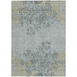 Homeroots 3' Beige Floral Area Rug - Stylish Washable Design For Indoor & Outdoor Spaces, Stain Resistant 10' X 14' Polyester 581082