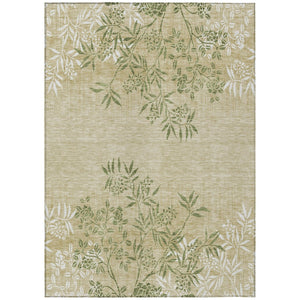 HomeRoots 5' Elegant Floral Washable Area Rug – Durable Indoor/Outdoor Design for Stylish High-Traffic Spaces 5' X 8' 581084