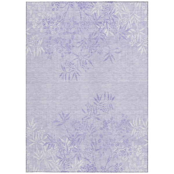 Homeroots 3' Beige Floral Area Rug - Stylish Washable Design For Indoor & Outdoor Spaces, Stain Resistant 9' X 12' Polyester 581093