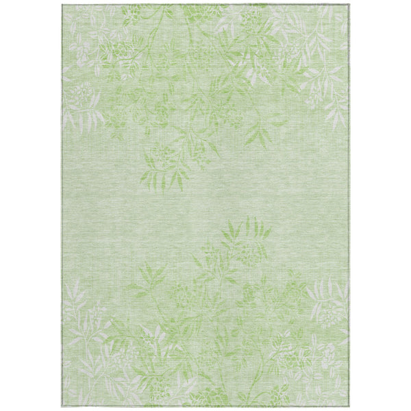 Homeroots 3' Beige Floral Area Rug - Stylish Washable Design For Indoor & Outdoor Spaces, Stain Resistant 3' X 5' Polyester 581095