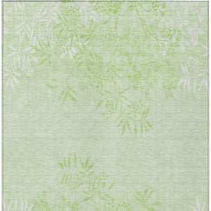 Homeroots 3' Beige Floral Area Rug - Stylish Washable Design For Indoor & Outdoor Spaces, Stain Resistant 5' X 8' Polyester 581096