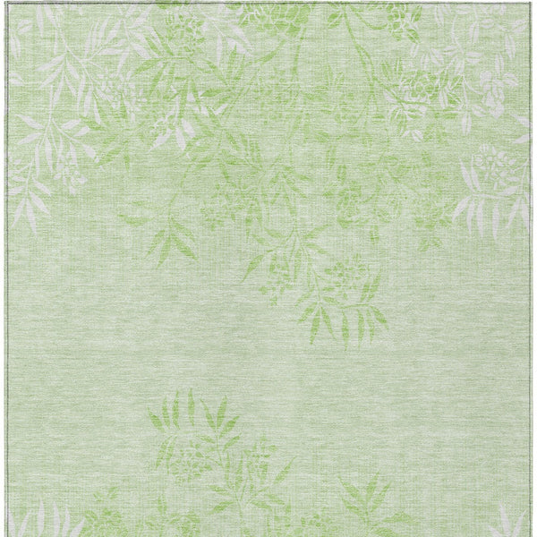 Homeroots 3' Beige Floral Area Rug - Stylish Washable Design For Indoor & Outdoor Spaces, Stain Resistant 9' X 12' Polyester 581099