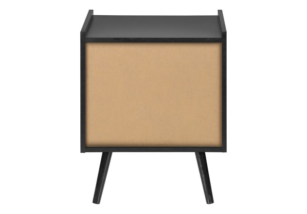 English Elm Accent Side Table Rustic Grey Laminate Compact Storage Cabinet Transitional Bedroom Black B2710P461704