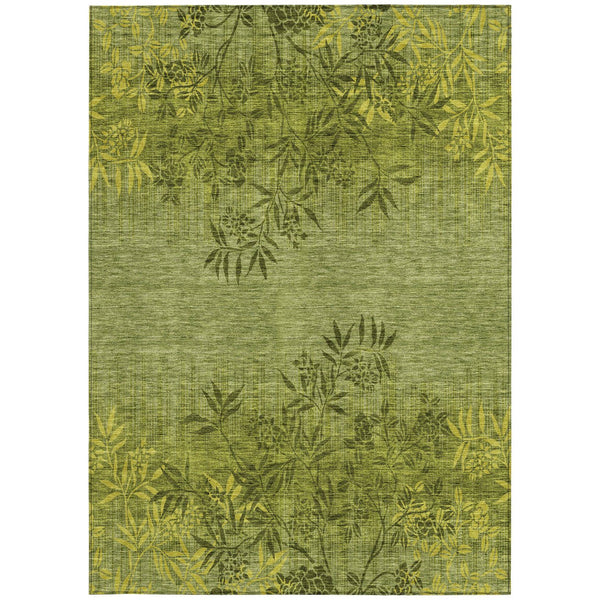 Homeroots 3' Beige Floral Area Rug - Stylish Washable Design For Indoor & Outdoor Spaces, Stain Resistant 3' X 5' Polyester 581101