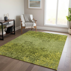 Homeroots 3' Beige Floral Area Rug - Stylish Washable Design For Indoor & Outdoor Spaces, Stain Resistant 3' X 5' Polyester 581101