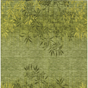 Homeroots 3' Beige Floral Area Rug - Stylish Washable Design For Indoor & Outdoor Spaces, Stain Resistant 5' X 8' Polyester 581102