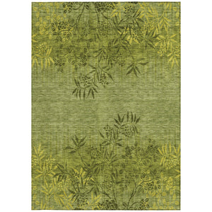 Homeroots 3' Beige Floral Area Rug - Stylish Washable Design For Indoor & Outdoor Spaces, Stain Resistant 8' X 10' Polyester 581104