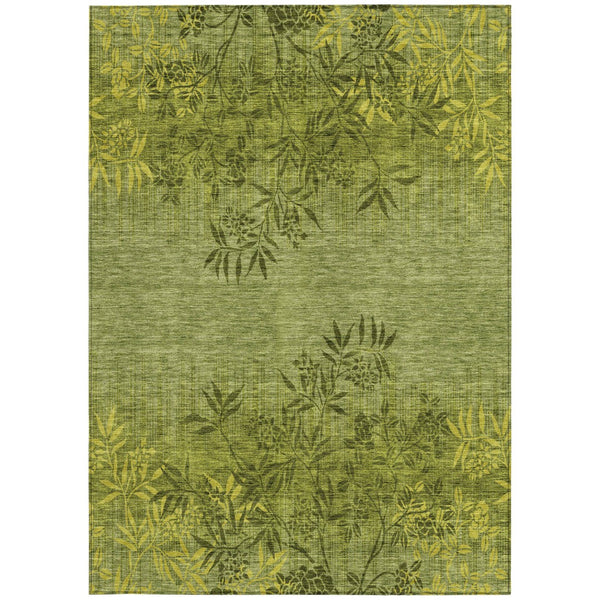 Homeroots 3' Beige Floral Area Rug - Stylish Washable Design For Indoor & Outdoor Spaces, Stain Resistant 9' X 12' Polyester 581105