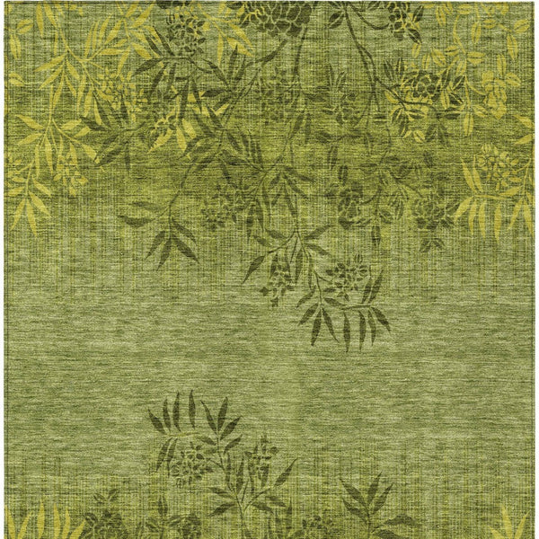 Homeroots 3' Beige Floral Area Rug - Stylish Washable Design For Indoor & Outdoor Spaces, Stain Resistant 9' X 12' Polyester 581105