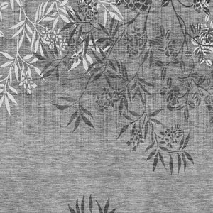 Homeroots 3' Beige Floral Area Rug - Stylish Washable Design For Indoor & Outdoor Spaces, Stain Resistant 5' X 8' Polyester 581108