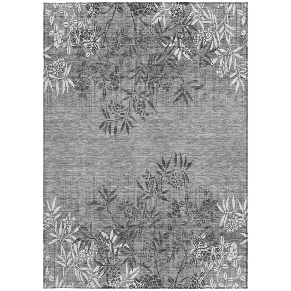 Homeroots 3' Beige Floral Area Rug - Stylish Washable Design For Indoor & Outdoor Spaces, Stain Resistant 10' X 14' Polyester 581112