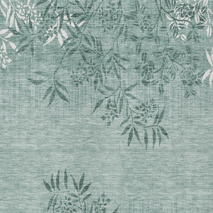 Homeroots 3' Beige Floral Area Rug - Stylish Washable Design For Indoor & Outdoor Spaces, Stain Resistant 5' X 8' Polyester 581114