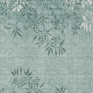 Homeroots 3' Beige Floral Area Rug - Stylish Washable Design For Indoor & Outdoor Spaces, Stain Resistant 9' X 12' Polyester 581117