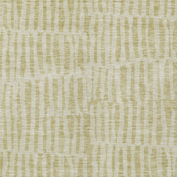 Homeroots 3' Stylish Beige And Tan Striped Washable Area Rug For Indoor And Outdoor Spaces, Durable Design 3' X 5' Polyester 581125