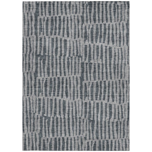 Homeroots 3' Stylish Beige And Tan Striped Washable Area Rug For Indoor And Outdoor Spaces, Durable Design 3' X 5' Polyester 581131