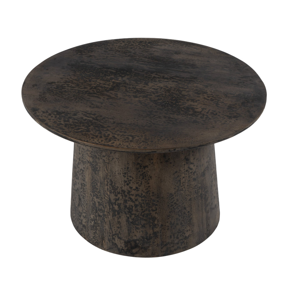Butler Specialty Hattie Round Drum Coffee Table – Elegant Mango Wood Design With Rustic Charm For Any Room Decor Brown Mango Solids 5811342-butler