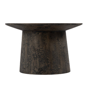 Butler Specialty Hattie Round Drum Coffee Table – Elegant Mango Wood Design With Rustic Charm For Any Room Decor Brown Mango Solids 5811342-butler