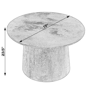 Butler Specialty Hattie Round Drum Coffee Table – Elegant Mango Wood Design With Rustic Charm For Any Room Decor Brown Mango Solids 5811342-butler
