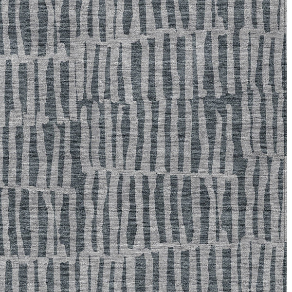 Homeroots 3' Stylish Beige And Tan Striped Washable Area Rug For Indoor And Outdoor Spaces, Durable Design 9' X 12' Polyester 581135