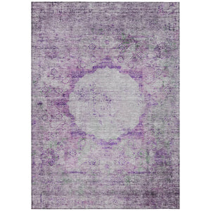 HomeRoots 9' Elegant Purple Lavender and Gray Oriental Area Rug for Stylish Indoor and Outdoor Spaces 9' X 12' 581153