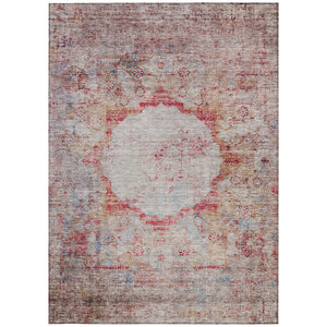 Homeroots 3' Gray Charcoal And Silver Oriental Washable Area Rug For Indoor Or Outdoor Spaces, Durable Design 5' X 8' Polyester 581156