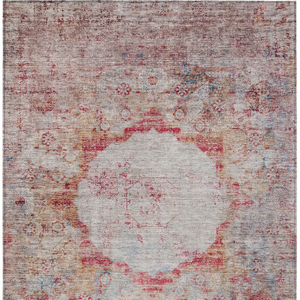 Homeroots 3' Gray Charcoal And Silver Oriental Washable Area Rug For Indoor Or Outdoor Spaces, Durable Design 9' X 12' Polyester 581159