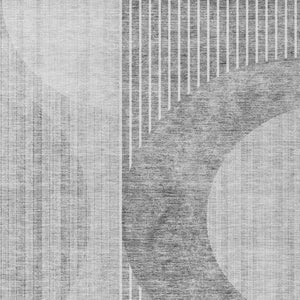 Homeroots 3' Stylish Denim Blue & Sky Blue Geometric Washable Indoor Outdoor Area Rug For Versatile Spaces 8' X 10' Polyester 581188