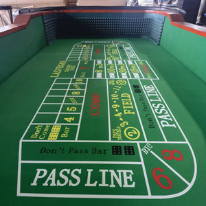 English Elm Craps Table Top Replacement Green Felt Casino Layout for Ino Design Game Room Play W2748P222816