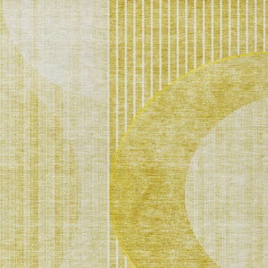 Homeroots 3' Stylish Denim Blue & Sky Blue Geometric Washable Indoor Outdoor Area Rug For Versatile Spaces 5' X 8' Polyester 581204