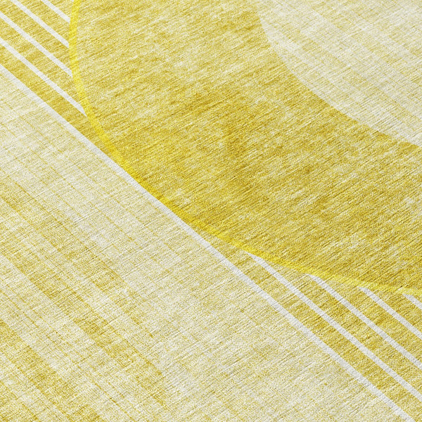 Homeroots 3' Stylish Denim Blue & Sky Blue Geometric Washable Indoor Outdoor Area Rug For Versatile Spaces 9' X 12' Polyester 581207