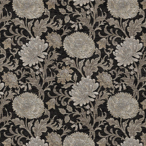 Homeroots 3' Artichoke Green And Gray Floral Washable Area Rug For Indoor And Outdoor Spaces, Durable Design 9' X 12' Polyester 581219