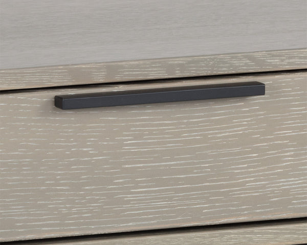 Sunpan Rebel Nightstand - Modern Oak Wood Design with Soft Closing Drawer and Elegant Gold Hardware Accents Small - 23.5W x 17.75D x 23.5H