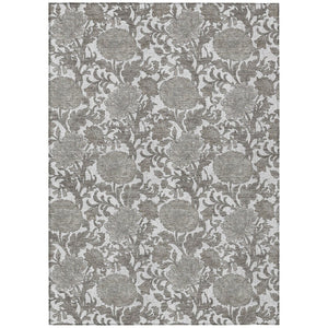 HomeRoots 9' Elegant Floral Washable Area Rug for Indoor and Outdoor Spaces - Durable and Easy to Clean 9' X 12' 581243