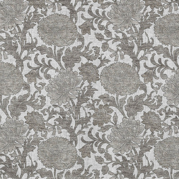 Homeroots 3' Artichoke Green And Gray Floral Washable Area Rug For Indoor And Outdoor Spaces, Durable Design 9' X 12' Polyester 581243