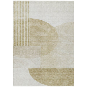 HomeRoots 9' Stylish Geometric Washable Area Rug for Indoor and Outdoor Use - Durable, Stain-Resistant Design 9' X 12' 581261