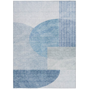 Homeroots 3' Brown Beige Ivory Geometric Indoor Outdoor Area Rug – Durable, Washable, Stylish For Any Space 8' X 10' Polyester 581266