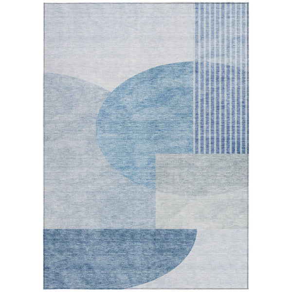 Homeroots 3' Brown Beige Ivory Geometric Indoor Outdoor Area Rug – Durable, Washable, Stylish For Any Space 8' X 10' Polyester 581266